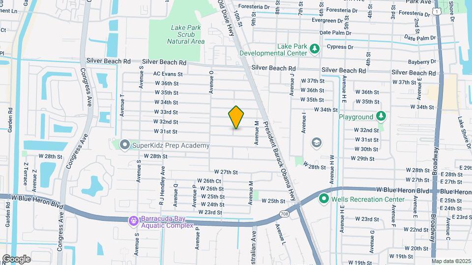 1180 W 31st St Map and Location Details