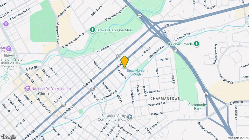954 Linden St Map and Location Details