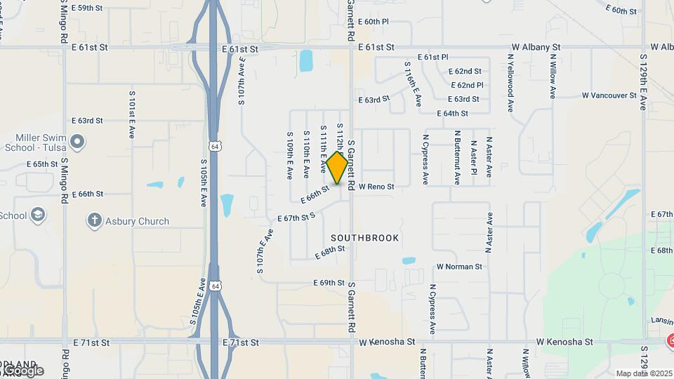 6618 S 112th E Ave Map and Location Details