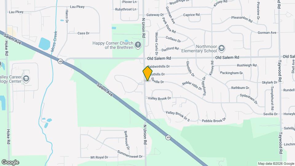 6844 N Union Rd Map and Location Details