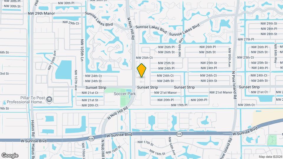 9831 NW 24th St Map and Location Details