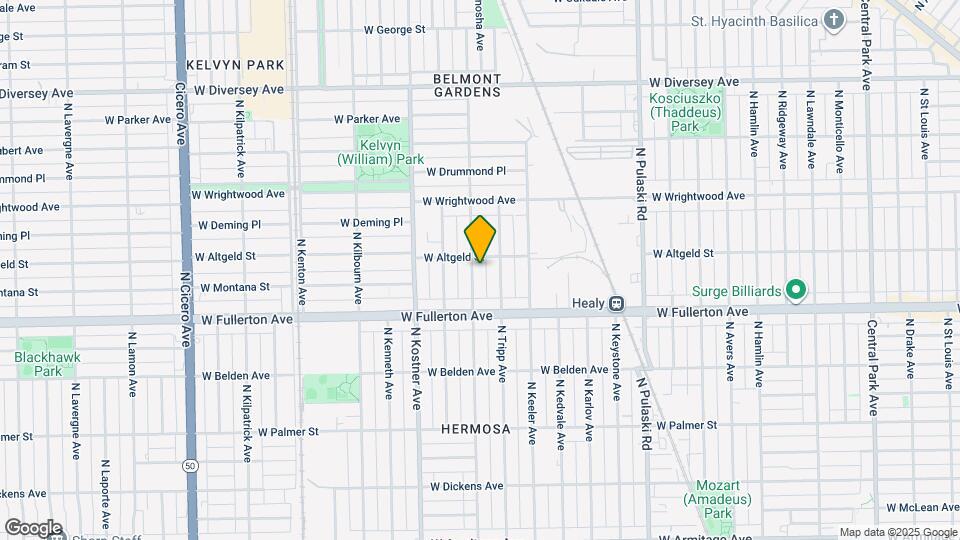 2447 N Kildare Ave, Unit #2 Map and Location Details