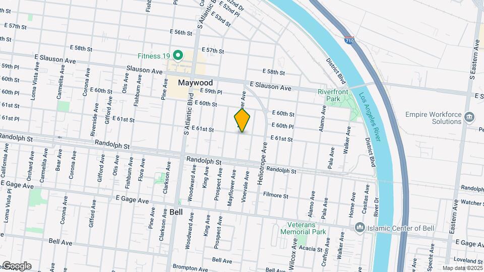 6104-6110 Mayflower Ave Mapa y Detalles de la Ubicación