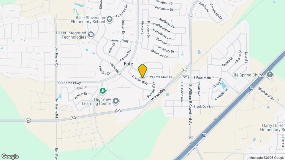 588 Louder Way Map and Location Details