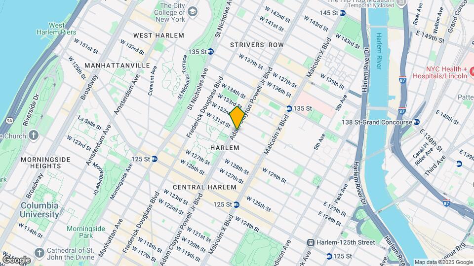158 W 131st St Mapa y Detalles de la Ubicación