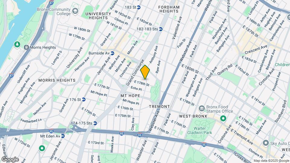 245 E 178th St Map and Location Details