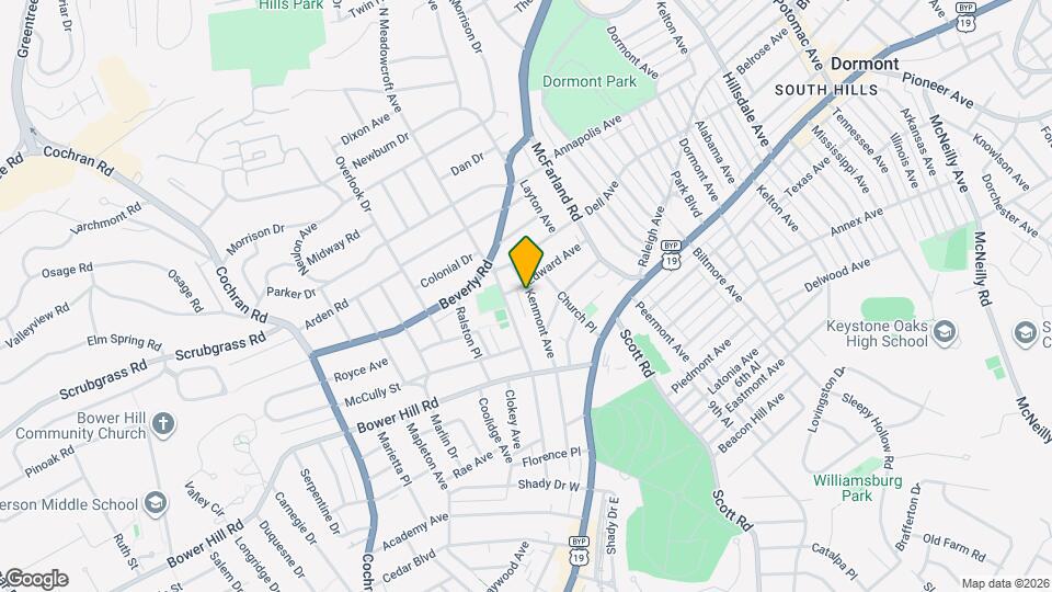 298 Kenmont Ave Map and Location Details