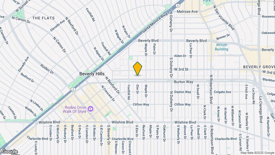 9265 Burton Way Map and Location Details
