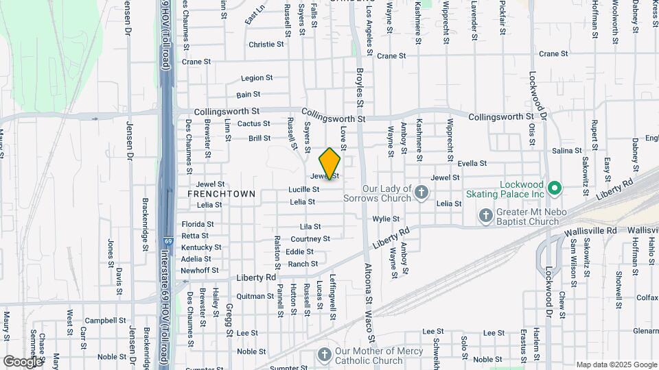 4029 Lucille St Map and Location Details