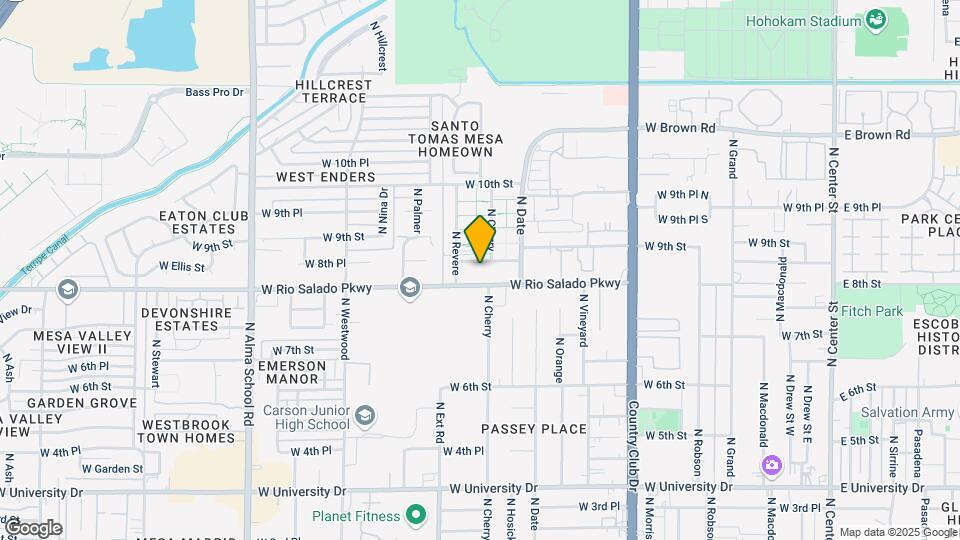 834 N Cherry St Map and Location Details