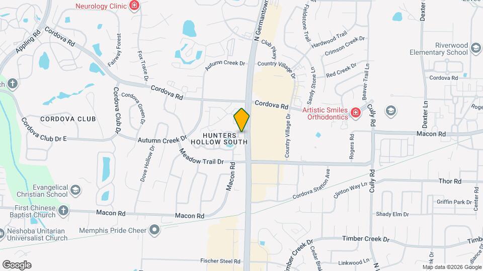 1116 Hunter's Lake Dr Map and Location Details