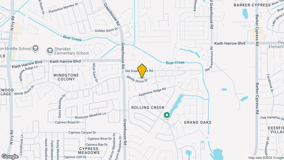 18910 Windy Stone Dr Map and Location Details