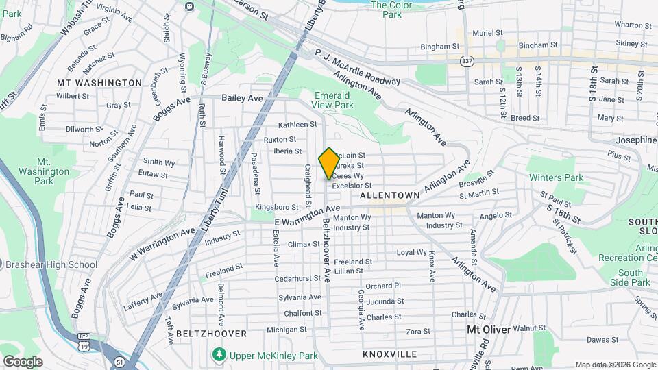 79 Beltzhoover Ave Map and Location Details