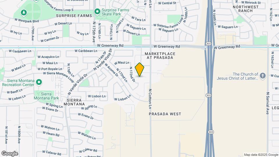 17161 W Port Royale Ln Map and Location Details