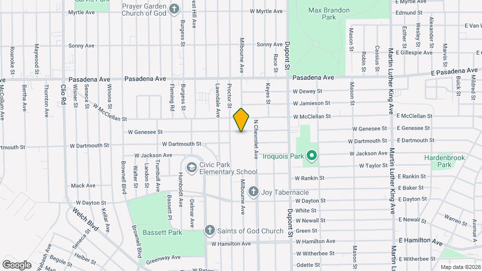 929 W Genesee St, Unit 2 Mapa y Detalles de la Ubicación