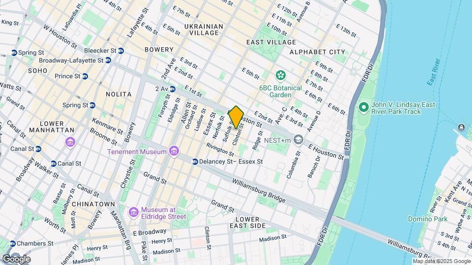164-166 Stanton St Mapa y Detalles de la Ubicación