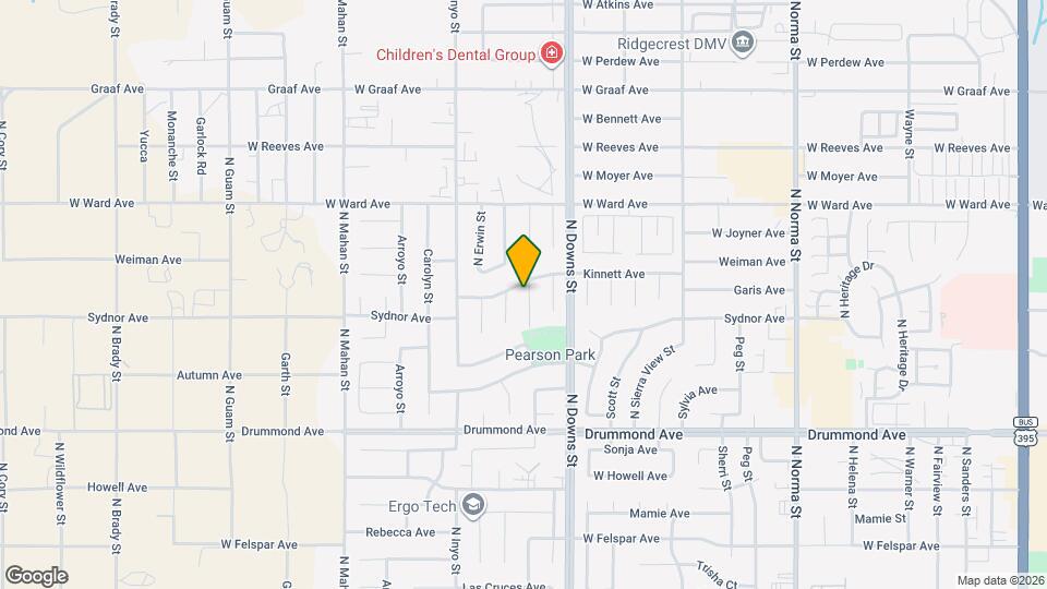 1127 N Mono Ct Map and Location Details