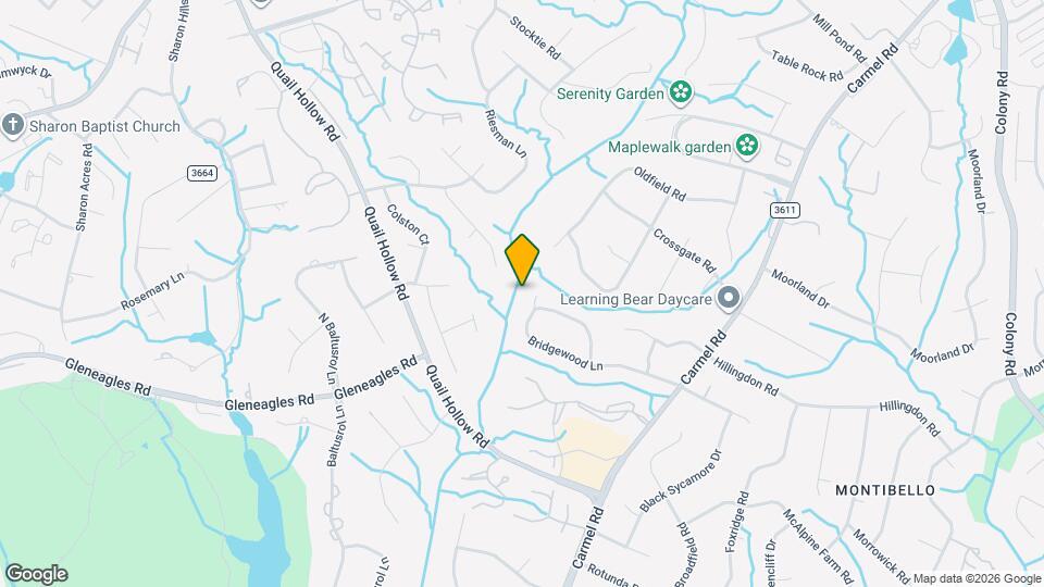 3806 Bridgewood Ln Map and Location Details