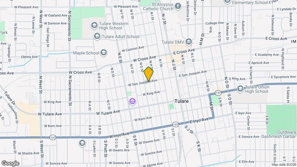 252 N G St Map and Location Details