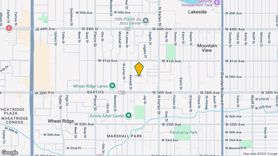 6180 W 40th Ave Map and Location Details