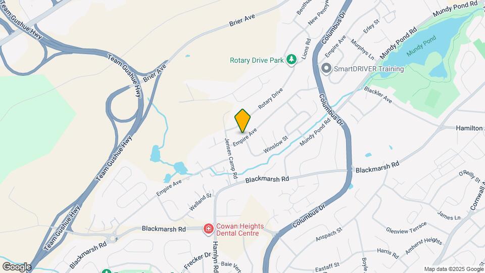 590 Empire Ave Map and Location Details