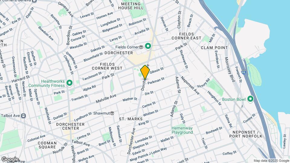 1586 Dorchester Ave, Unit 1 Map and Location Details