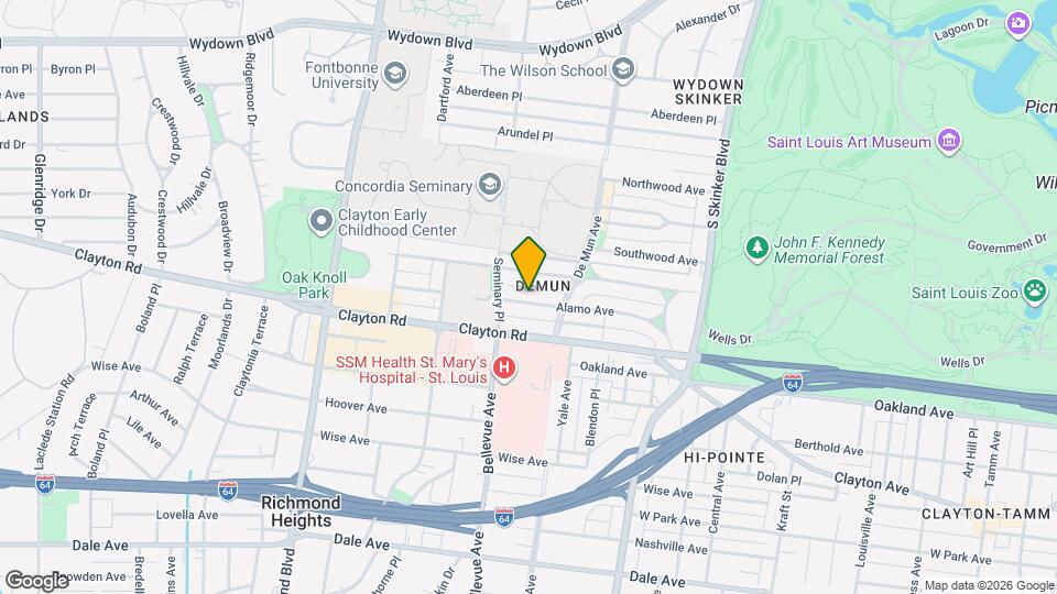 6433 Alamo Ave, Unit 2W Map and Location Details