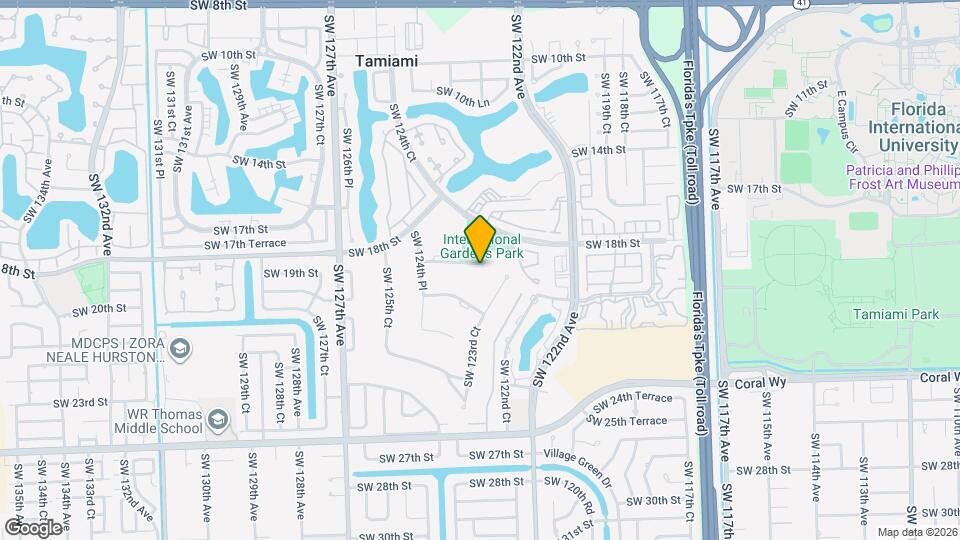 12300 SW 18th Terrace Map and Location Details