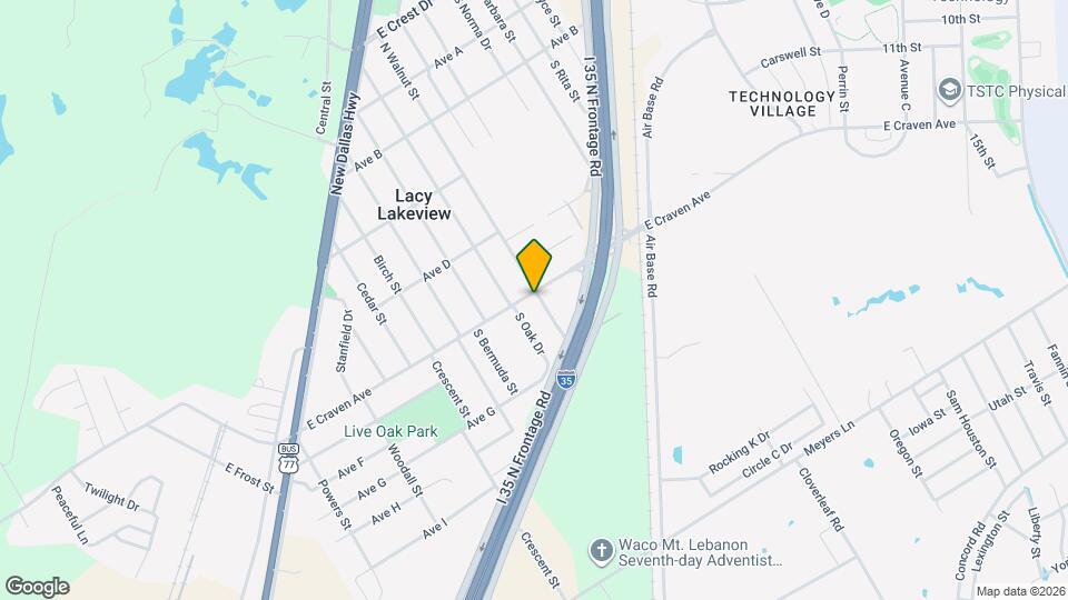 911 E Craven Ave Map and Location Details