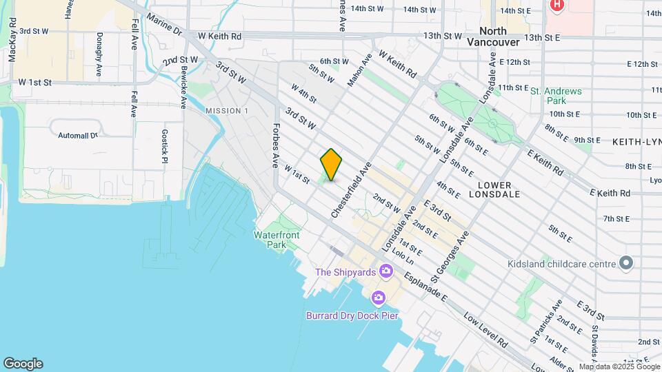 208 1 St W Map and Location Details