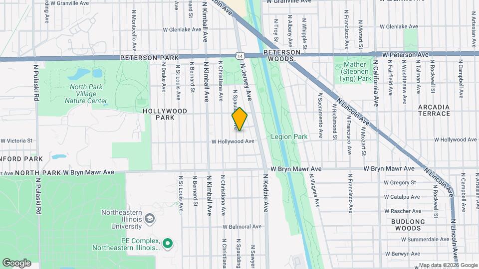 5715 N Spaulding Ave Map and Location Details
