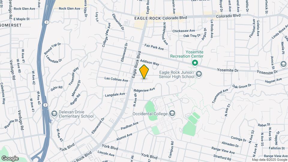 2119 Las Colinas Ave, Unit Eagle Rock Cottage Map and Location Details