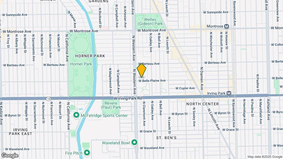 2350 W Belle Plaine Ave Map and Location Details