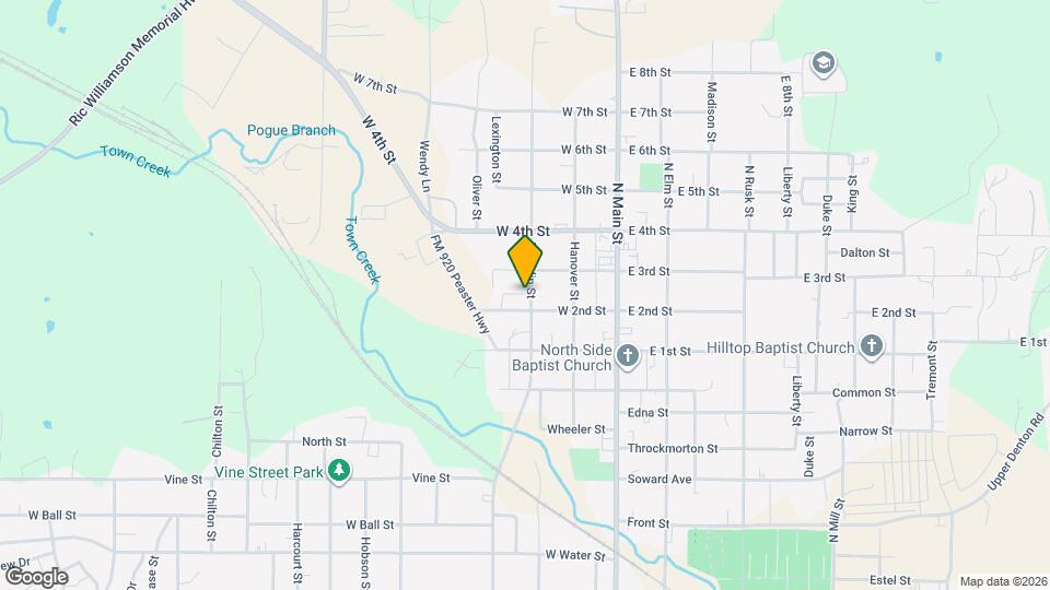 1105 Franklin St Map and Location Details