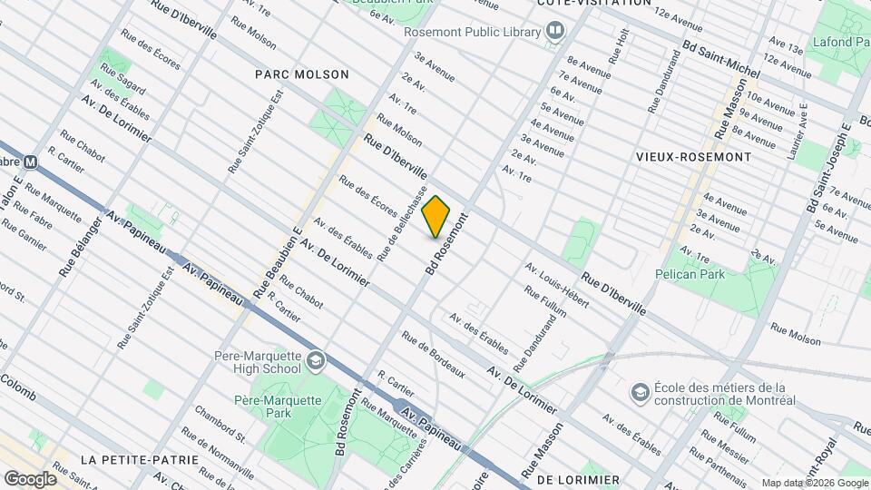 2347 Rosemont Boul Map and Location Details