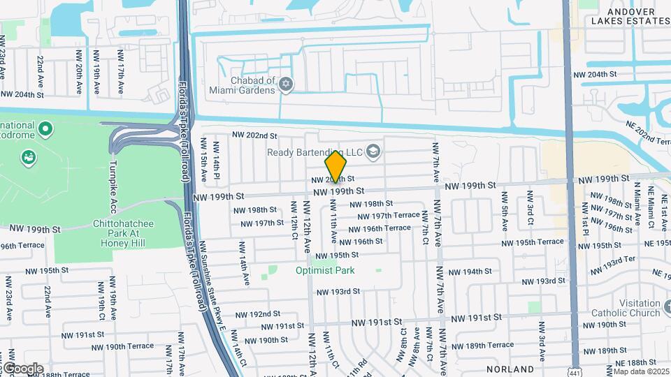 1041 NW 199th St Map and Location Details