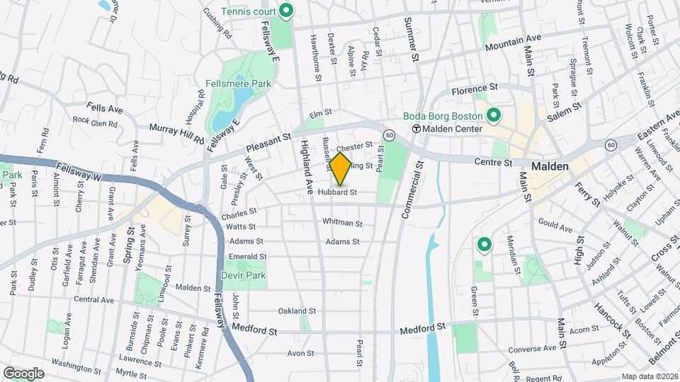 61 Hubbard St, Unit 2 Map and Location Details