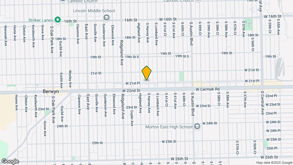 2146 S Harvey Ave Mapa y Detalles de la Ubicación