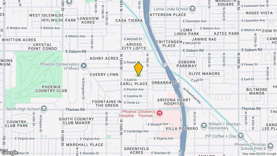 1716 E Earll Dr, Unit 1716 E. Earll Drive Unit Mapa y Detalles de la Ubicación