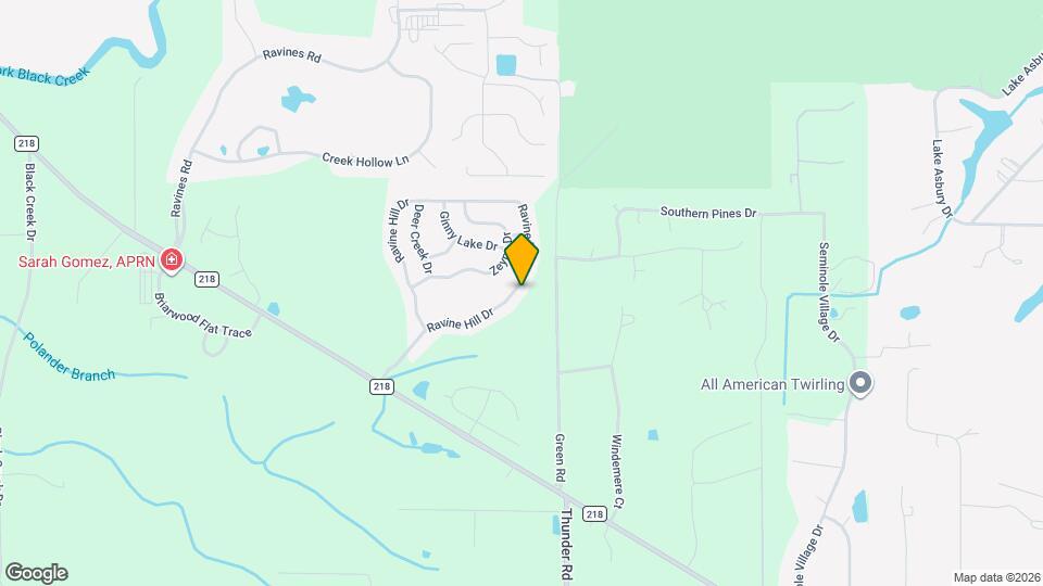 2734 Ravine Hill Dr Mapa y Detalles de la Ubicación