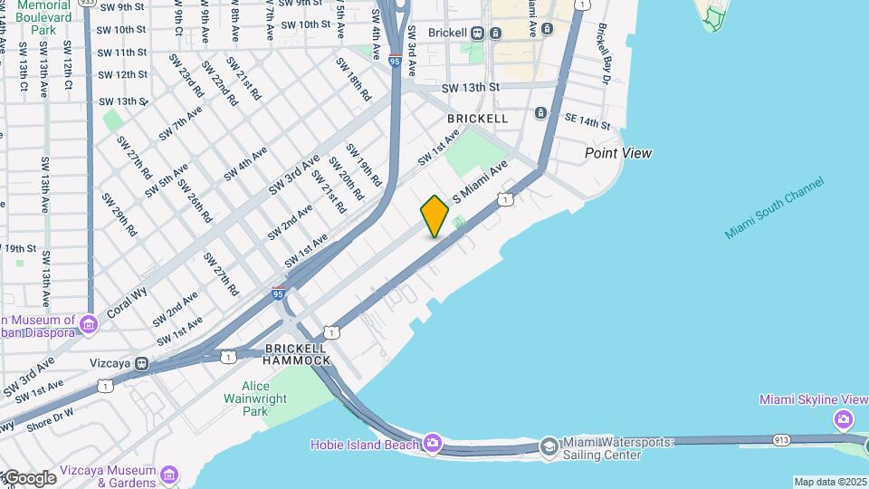 1890 Brickell Ave Mapa y Detalles de la Ubicación