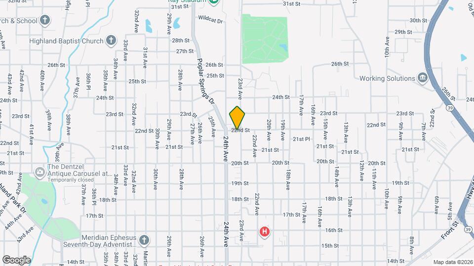 2307 22nd St Map and Location Details