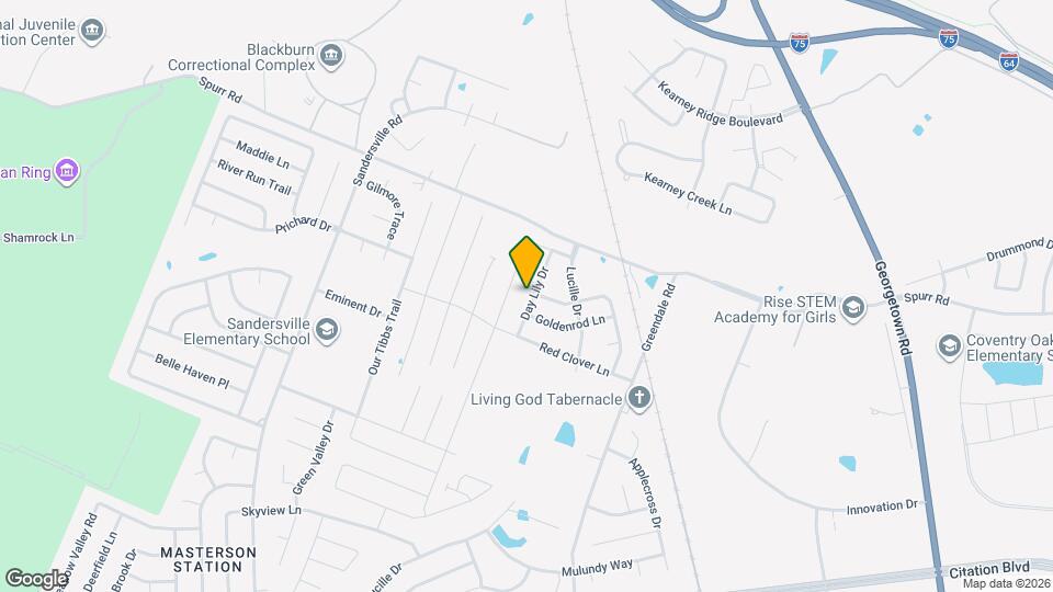 1437 Day Lily Dr Map and Location Details