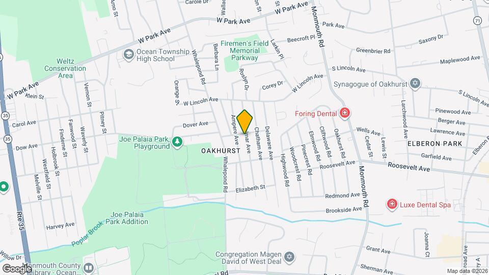 176 Belmar Ave Map and Location Details