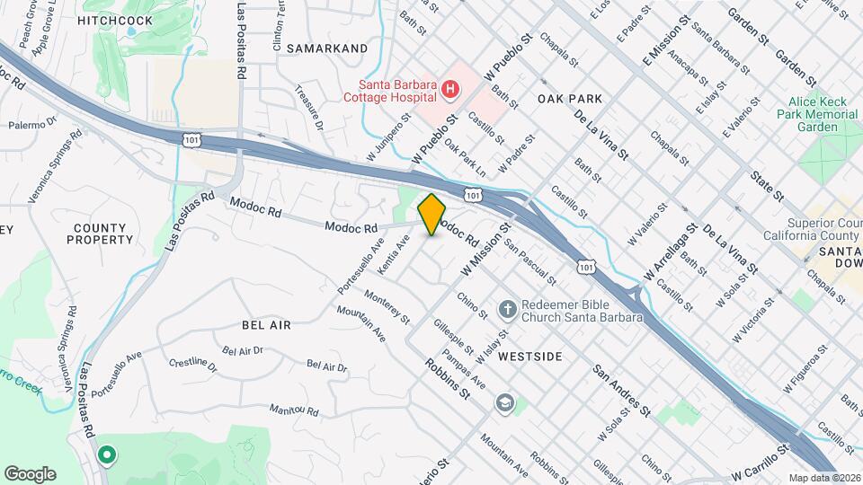 721 Eucalyptus Ave Map and Location Details