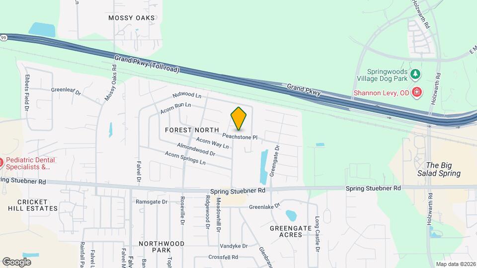 3330 Peachstone Pl Map and Location Details