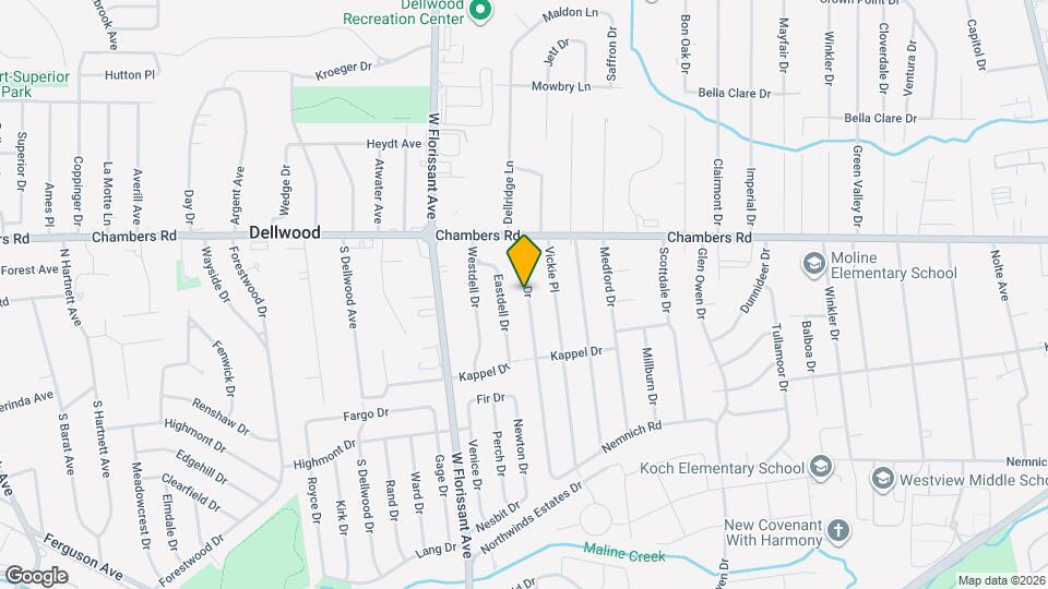 9845 Dennis Dr Mapa y Detalles de la Ubicación