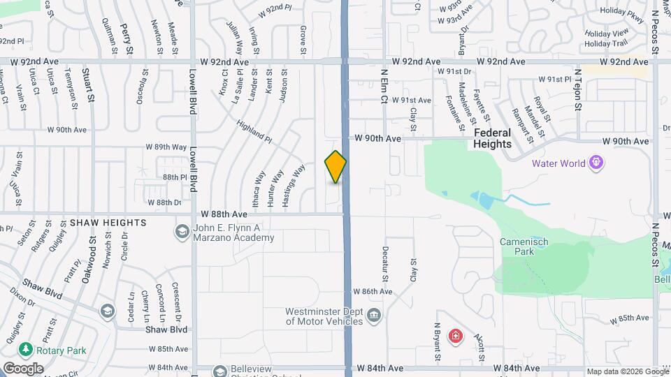 8865 Federal Blvd Map and Location Details