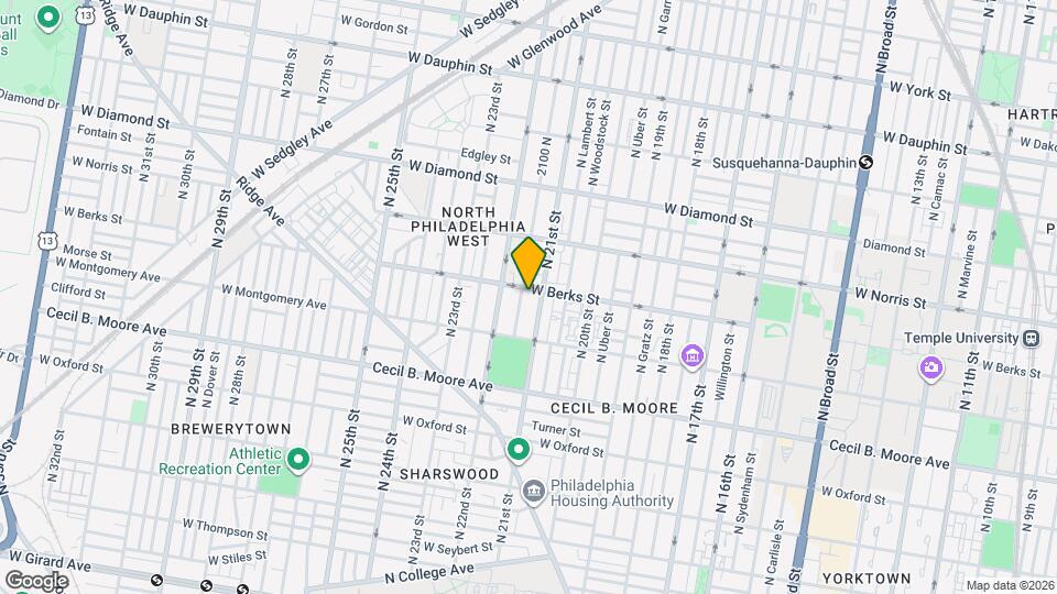 1853 N Van Pelt St Mapa y Detalles de la Ubicación
