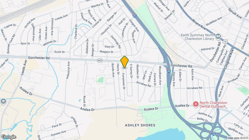 2718 W Surrey Dr Map and Location Details